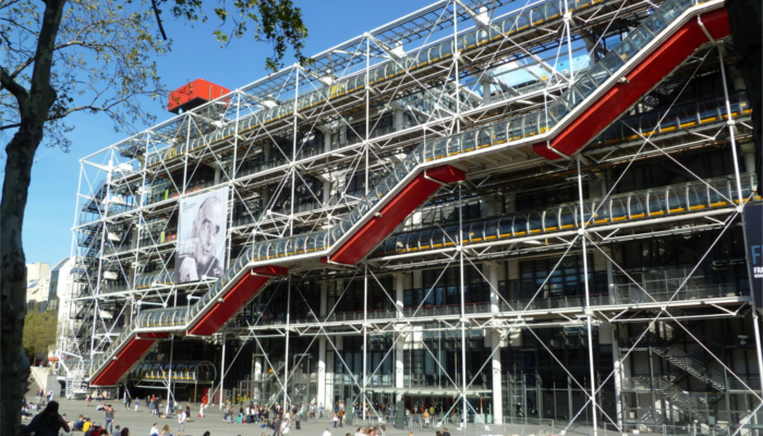 Relevé par scanner 3D du centre Pompidou