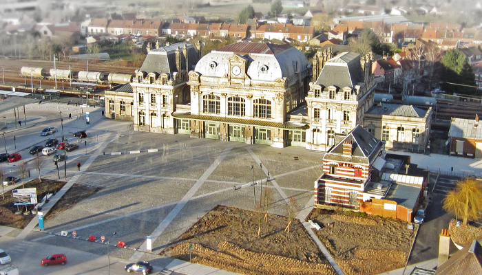 Relevé par scanner 3D de la gare de Saint-Omer