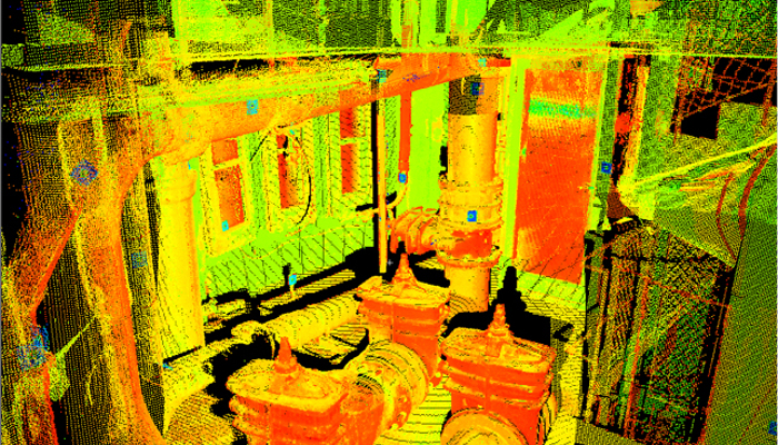 relevé scanner 3d château d'eau