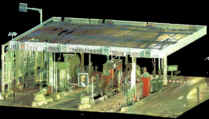 relevé scanner 3d péage